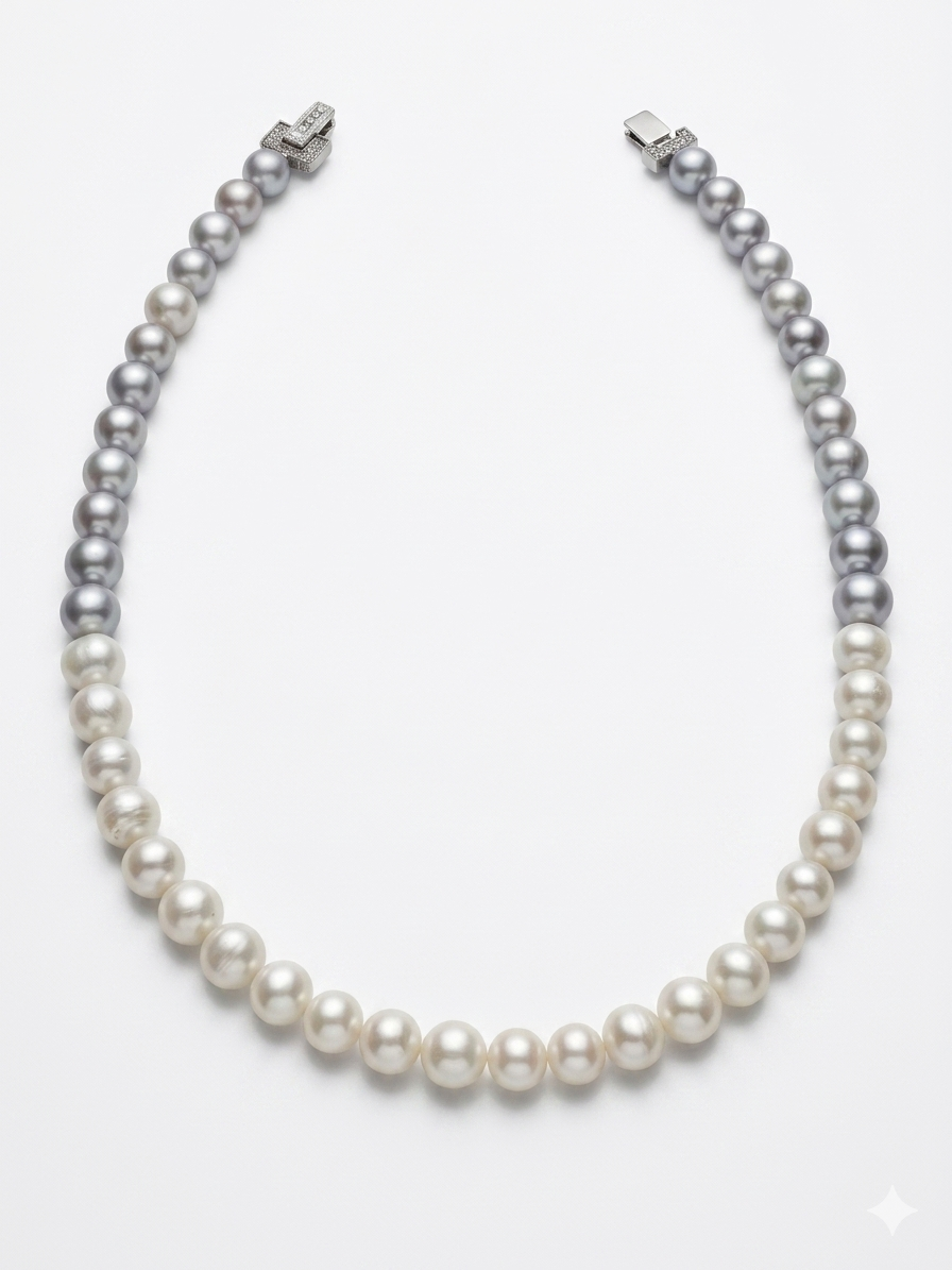 Natural Pearl Necklace – 11mm High-Luster Elegance