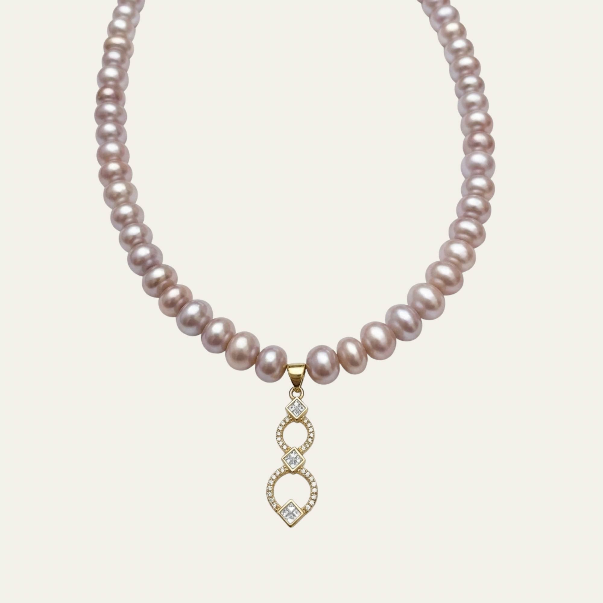 Rose Gold South Sea Pearl Necklace