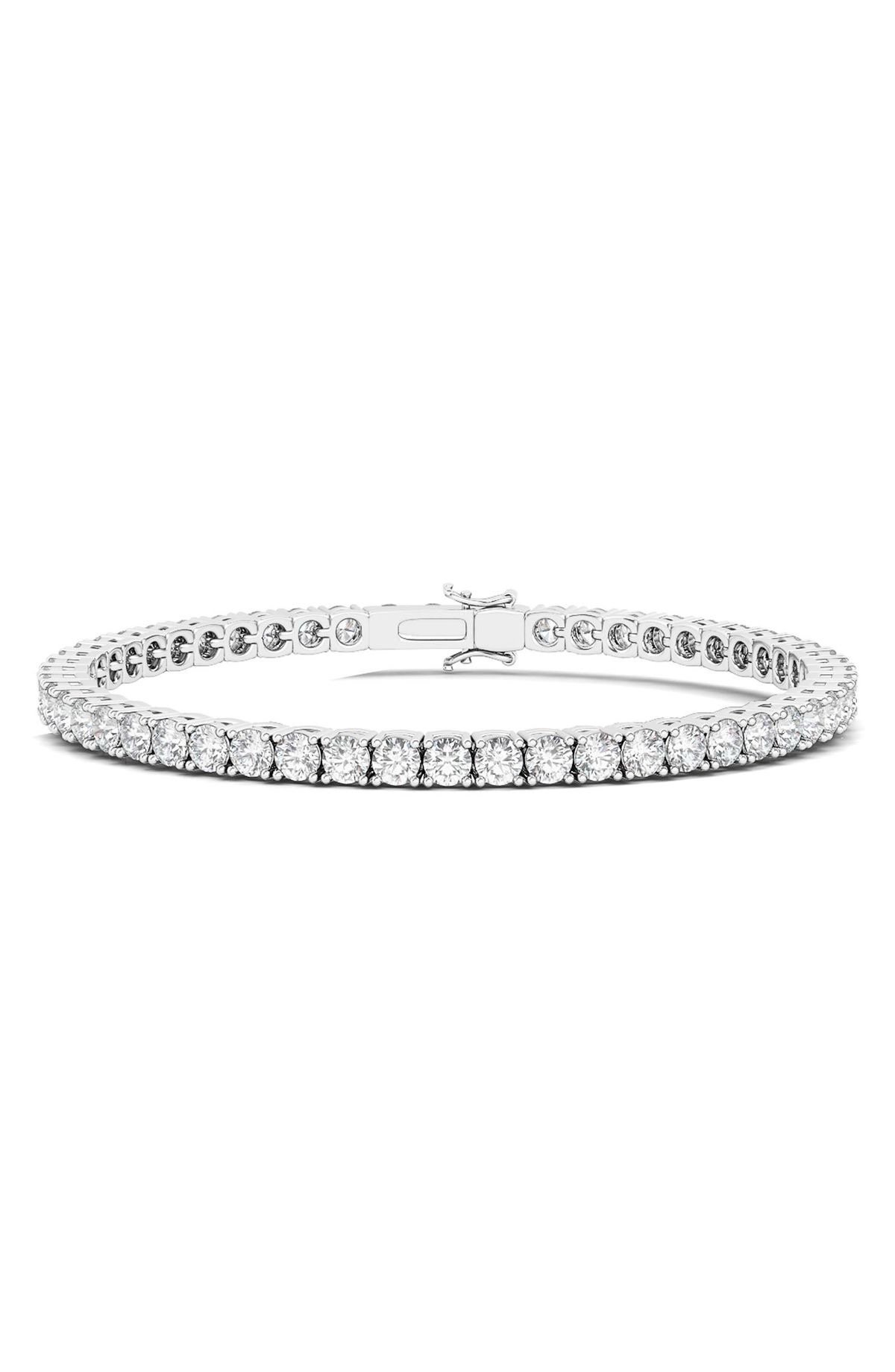 9.00 Ct Round-Cut Diamond Tennis Bracelet